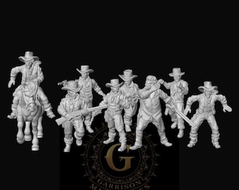Dalton Gang & Fortuna's Posse 28mm/32mm Wild West Miniatures