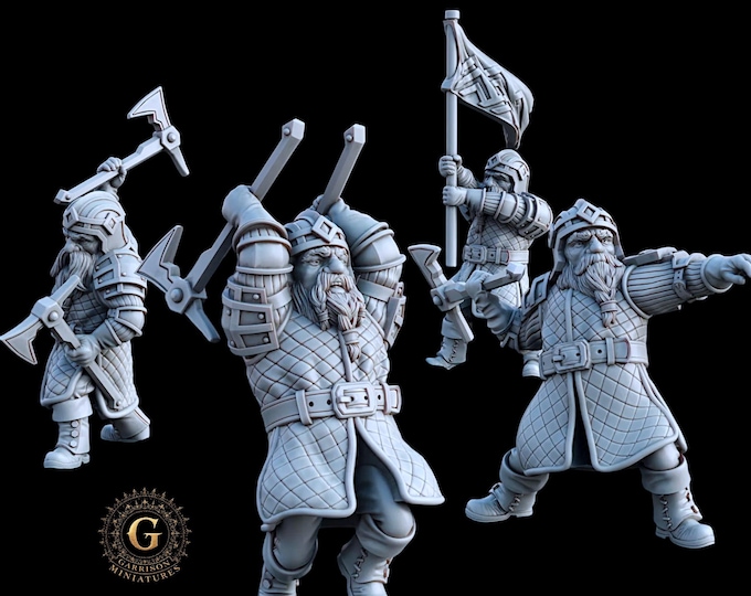 Dwarf Axethrowers Unit: 28mm 1/56