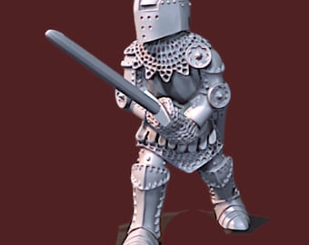 Knights Great Helms Medieval 2 Hand Swords,  28mm 1/56