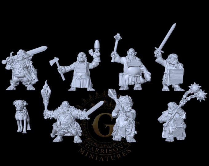 Halfling Zealot Witch Hunters: 28mm