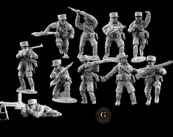 French Foreign Legion Infantry,  28mm 1/56