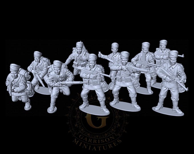 Senegalese Tirailleurs Infantry X10 28mm WW2