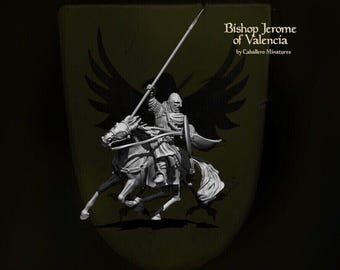 Bishop Jerónimo of Valencia - Medieval, Reconquista,  28mm 1/56