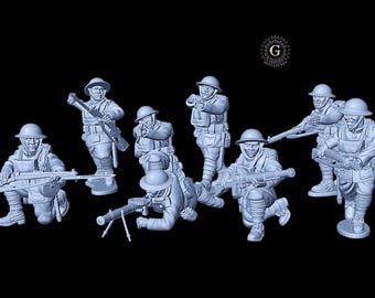 WW1 USMC American Expeditionary Force II Corps Belleau Wood 1918 28mm 1/56