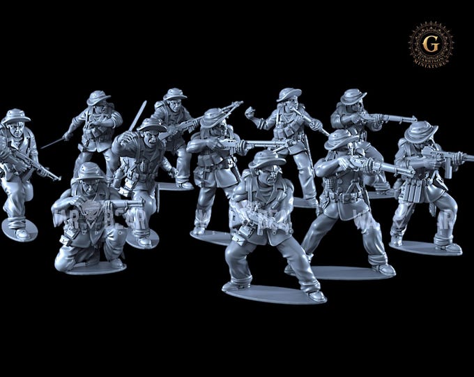 Merrill's Marauders 28mm 1/56