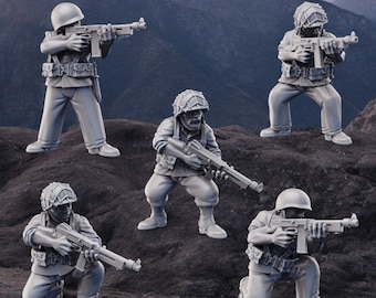 USMC with SMGs, 28mm
