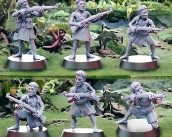 WW2 Papuan New Guinea Infantry - Riflemen  28mm 1/56