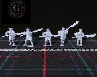 Scots Jacobite Infantry Lochaber Axes: '45 Rebellion, Culloden 28mm