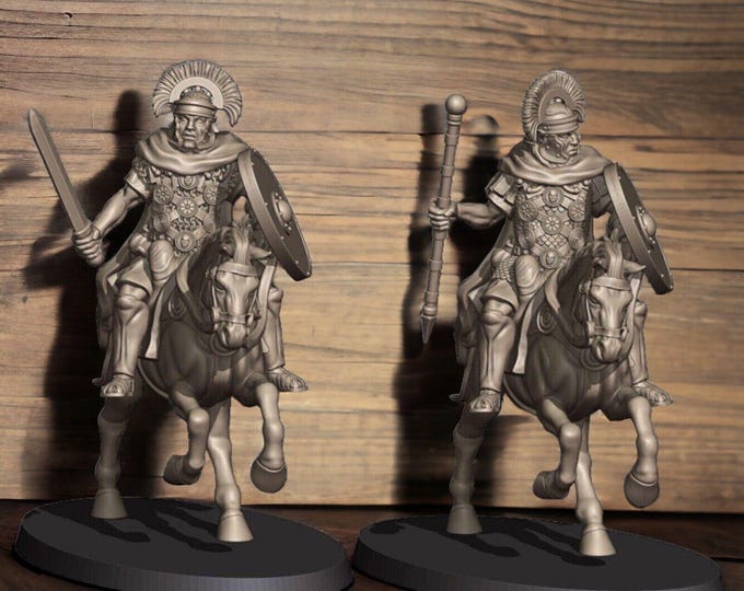 Roman Empire Mounted Decurio 28mm 1/56
