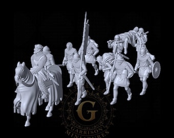 Lord and Retinue on the March X10: 28mm