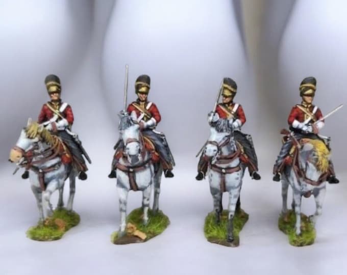 Napoleonic British Heavy Cavalry 2nd Dragoons (Scots Greys) Waterloo  28mm 1/56