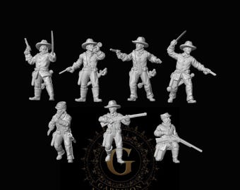 7th Cavalry X7. 1:87 HO Scale Old West Model Railroad Railway Layout Figures
