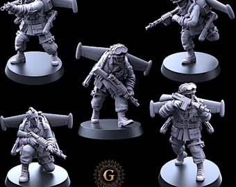 Jet Pack Troopers Tesla SMGs, 28mm