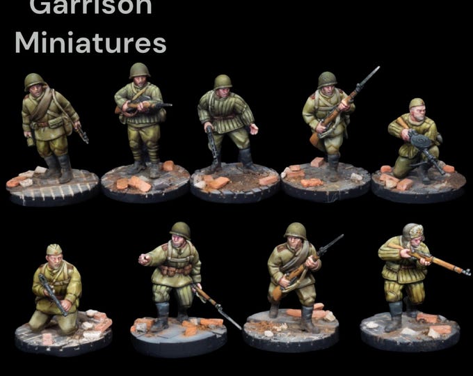 Soviet Light Rifle Squad 28mm 1/56
