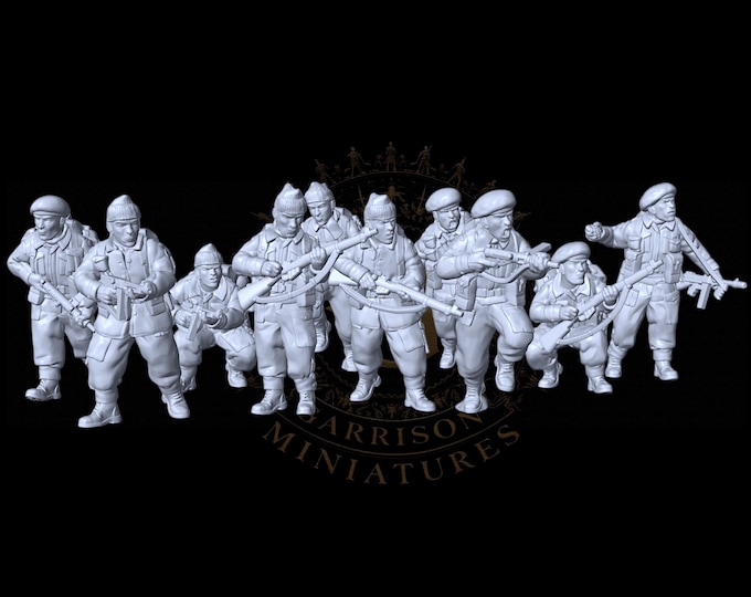 WW2 Royal Marine Commandos 28mm 1/56