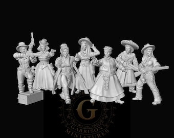 Female Gunslingers: Wild West  28/32/15mm & HO/OO