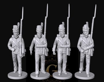 Belgian Line Infantry March X4: 28mm