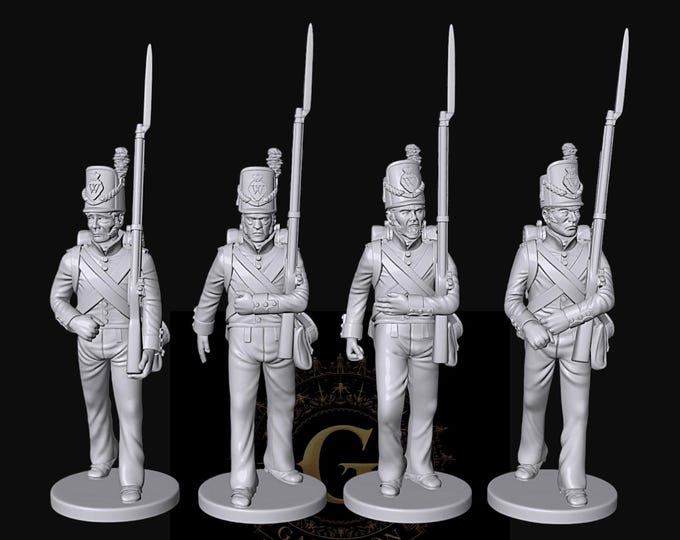 Belgian Line Infantry March X4: 20mm and 28mm