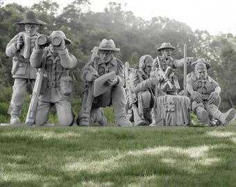 Australian HQ, 28mm 1/56