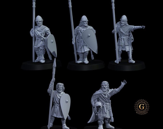 11th Century / Norman Warriors at Rest 28mm 1/56