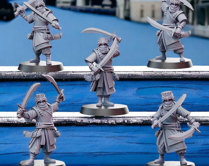 Easterling /Arabic Infantry Dervishes  28mm 1/56