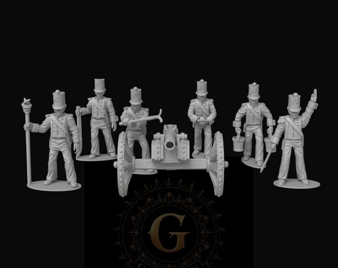 Mexican Artillery #1 Mexican-American War 1846 28mm