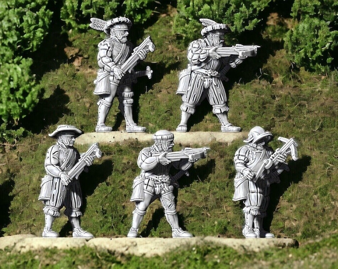 C15th/16th Empire (Germanic) Crossbowmen 28mm 1/56
