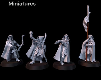 Elven Rangers Command  28mm 1/56