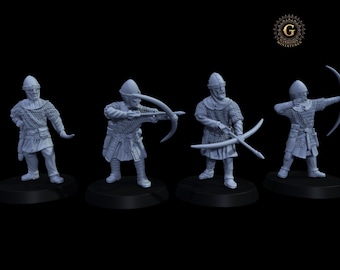Norman Armoured Archers X4: 28mm