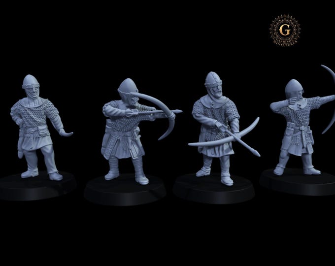 11th Century/Norman Armoured Archers 28mm 1/56