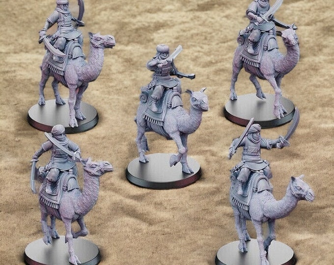 Easterling /Arabic Camel Riders Dual Wield 28mm 1/56