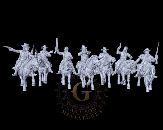 Mounted Bounty Hunters, 28mm/32mm