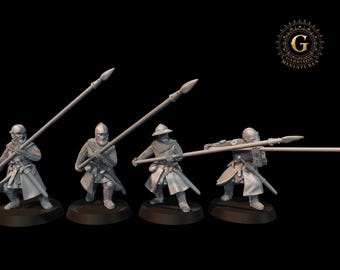 Scots Pikemen X4 Set 3: 28mm