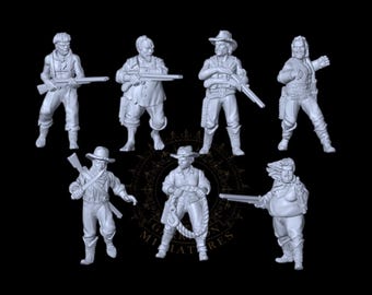 Alligator Hunters, 28mm 1/56 32mm