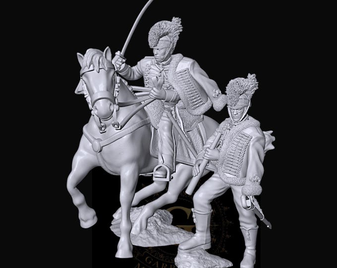 Napoleonic British Royal Horse Artillery Officer Foot & Mounted 28mm 1/56