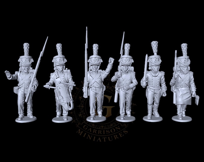 Napoleonic Kingdom Of Saxony Lieb Garde Cmmd in Service Dress 28mm 1/56