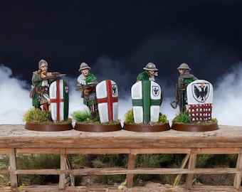 Genoese Crossbowmen 28mm 1/56