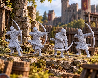14thC Scots Archers  28mm 1/56