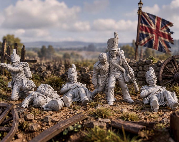 British Wounded Infantry 28mm