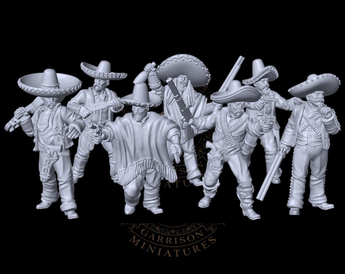 Mexican Outlaws on Foot, 28mm/32mm