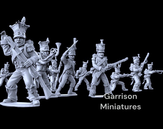 Napoleonic Polish Vistula Legion Voltigeurs 28mm 1/56