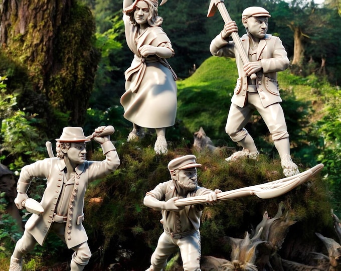 Hobbit Militia, 28mm 1/56