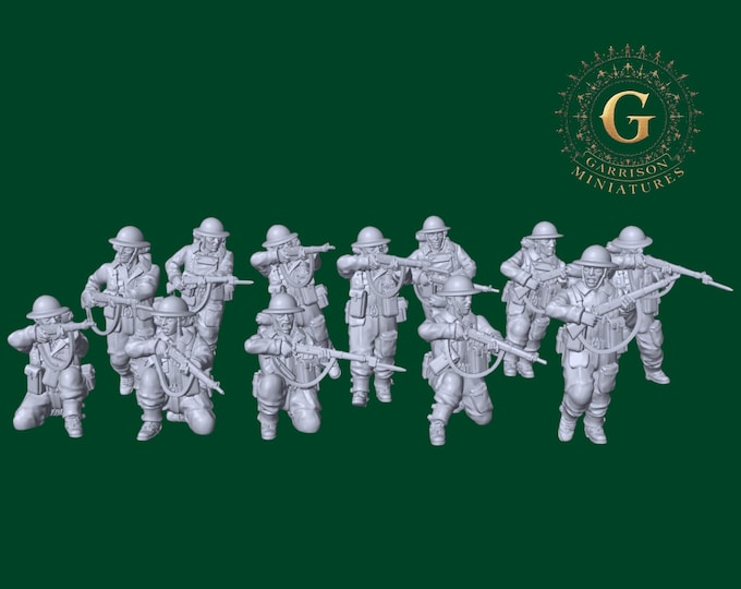 British Riflemen Set 28mm 1/56