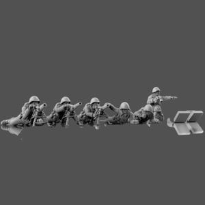 WW2 Greek Army Light Mortar Teams 6 Figures 28mm 1/56 Wargames and Collectors Figures by BattleCat for Garrison Miniatures