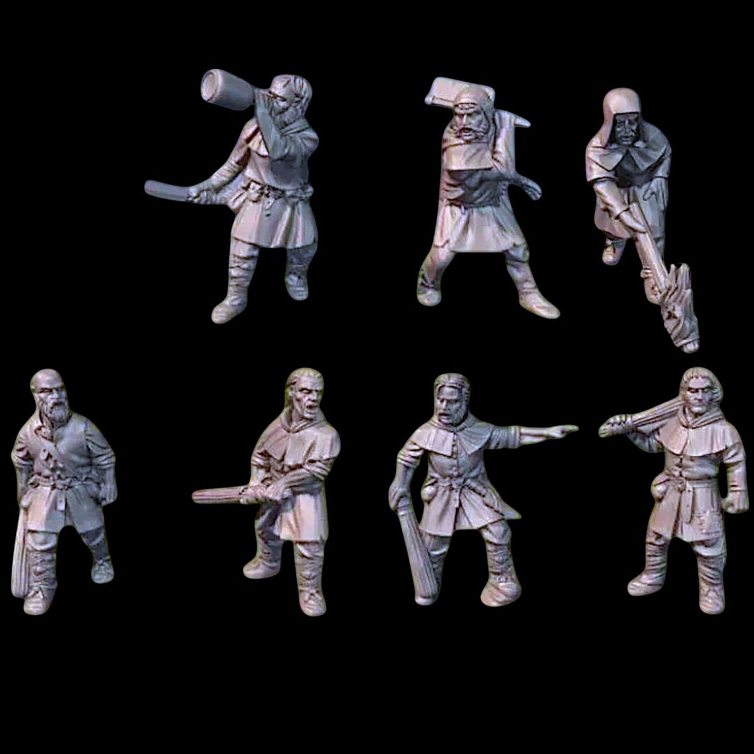 Sharkey's Men Miniatures: Ruffians, Brigands - Unpainted 28mm ...