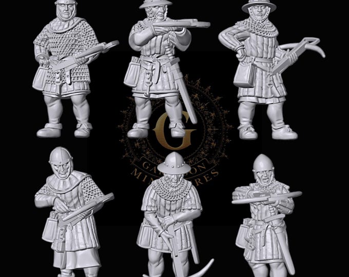 Crossbowmen X6: 28mm