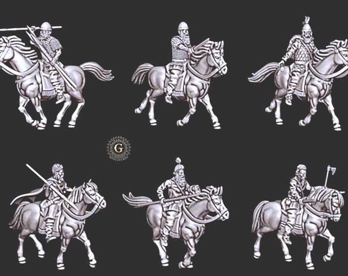 Ancient Germanic Cavalry 28mm 1/56