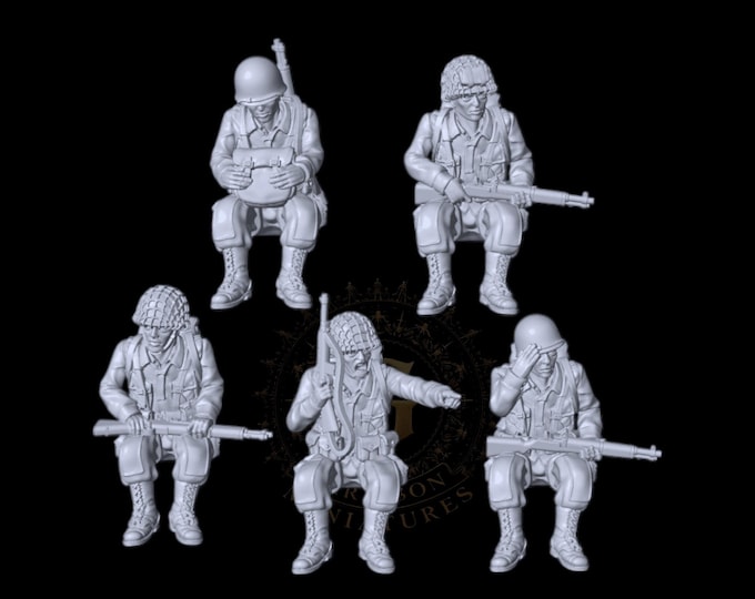 WW2 US Airborne Tank Riders: 20mm and 28mm