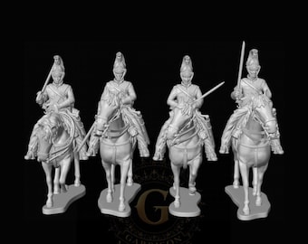 British 1st Kings Dragoon Guards X4 28mm