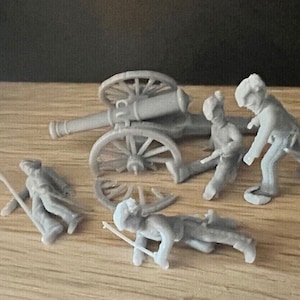 Napoleonic 28mm British Royal Horse Artillery Casualties Set 28mm 1/56 Unpainted Wargames Collectors Figures by Garrison Miniatures